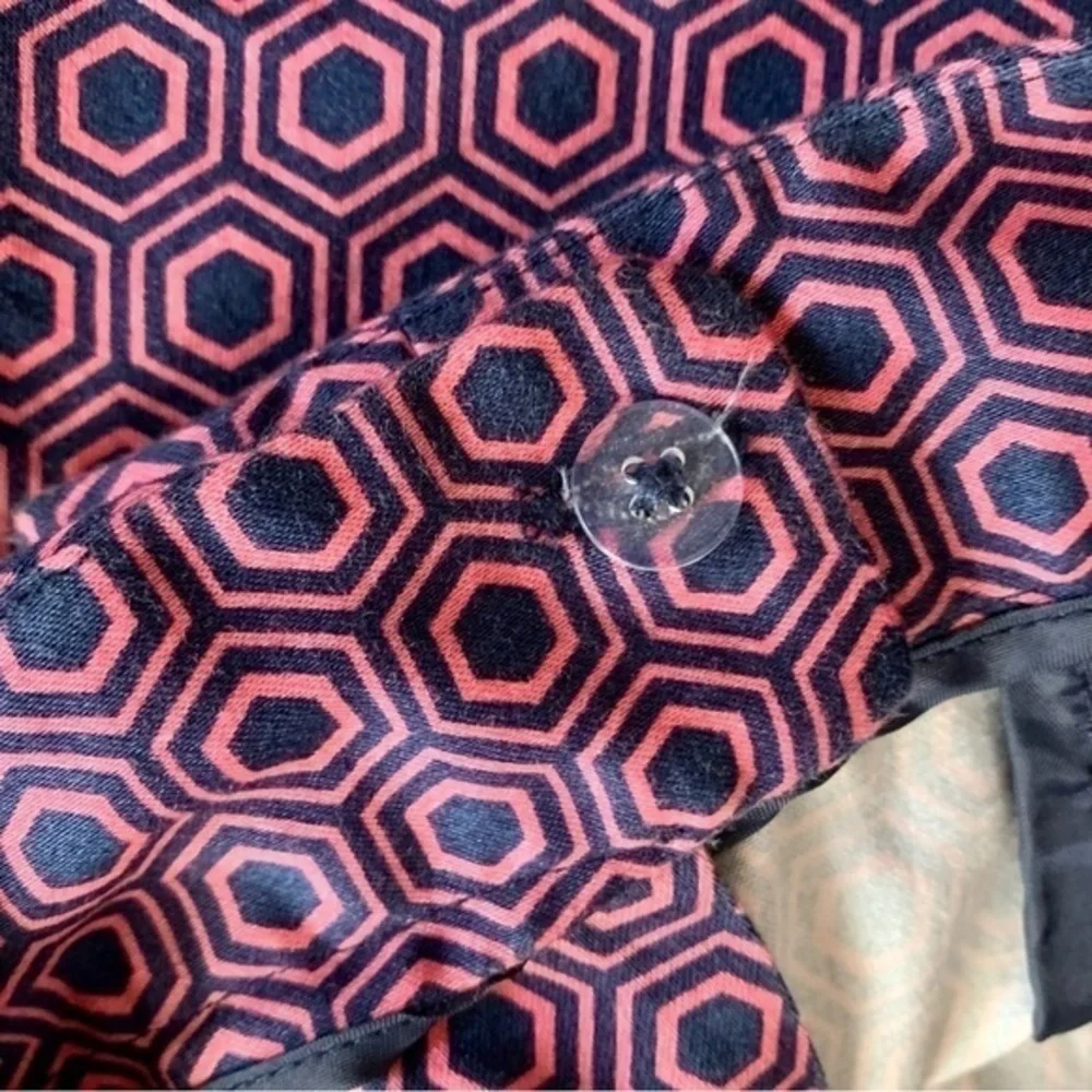 🔴EUC Laundry Shelli Segal Geometric Print Ankle Pants SIZE 6